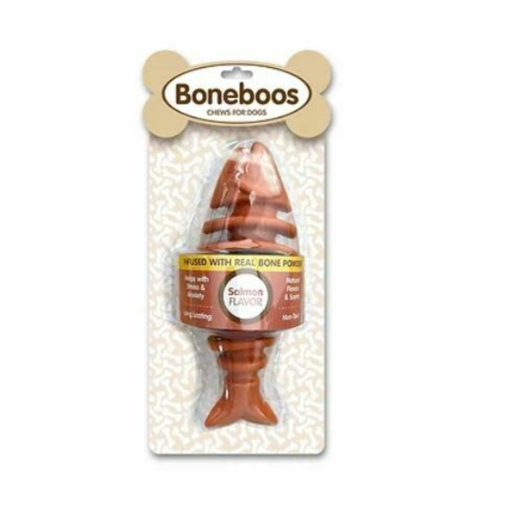 - Boneboos Fish Chew - Salmon Flavor for Dogs